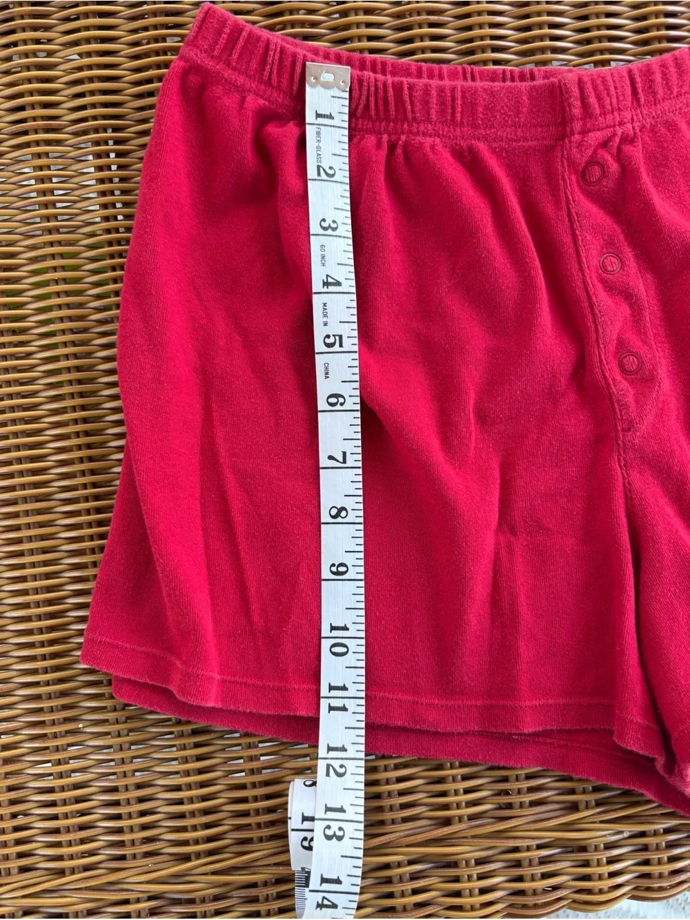 Vintage Y2K  Old Navy Red  Pajama Boxer Shorts From 2003 “Sleepover Collection “